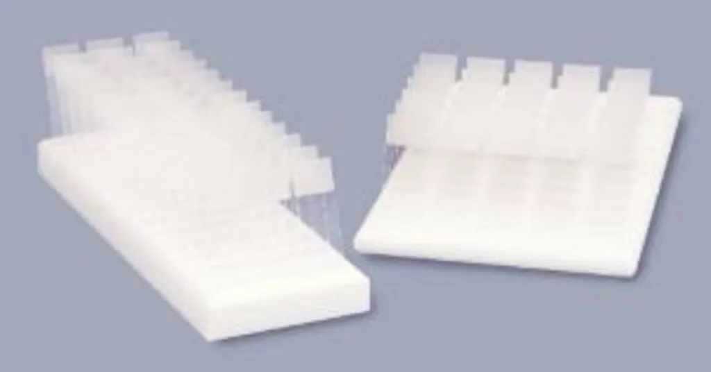 Plateau en polyéthylène pour 15 lames de microscopie