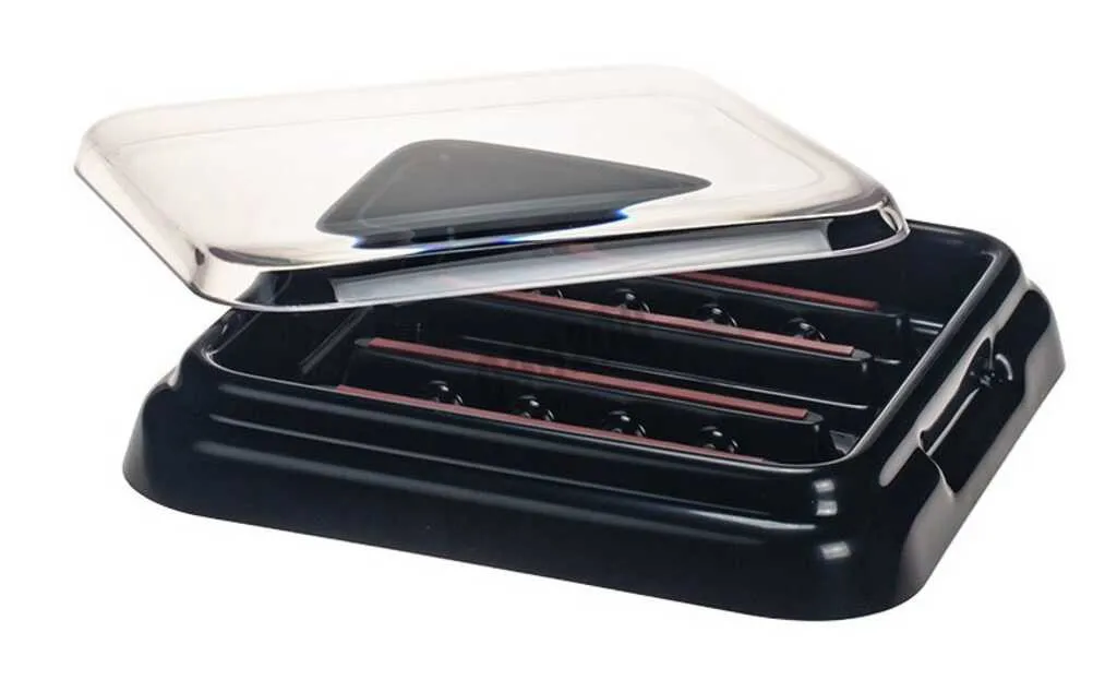 Plateau de coloration pour 10 lames, avec couvercle transparent