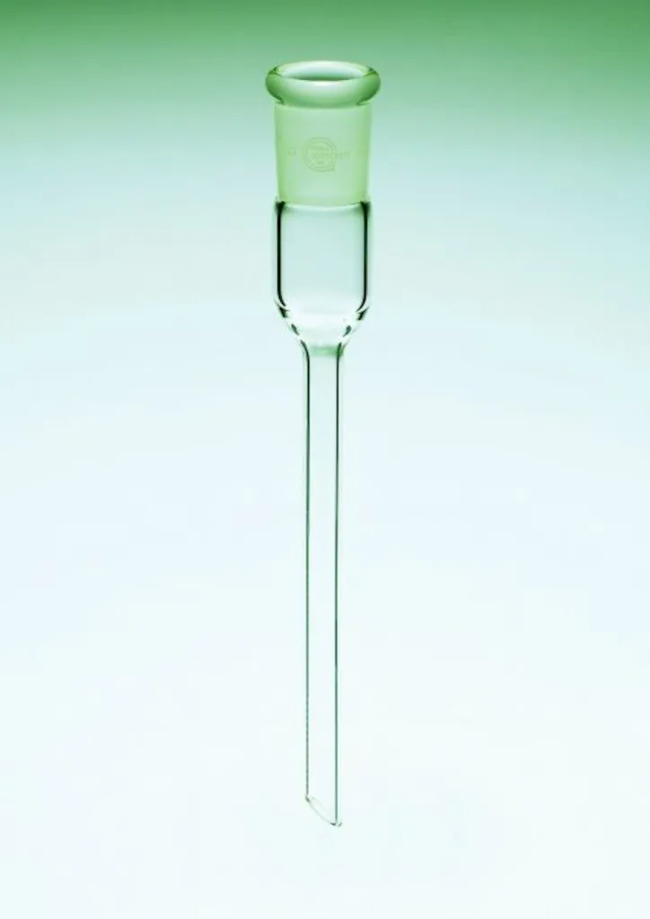 Allonge droite de recette en verre Pyrex, rodage femelle 19/26, 180 mm