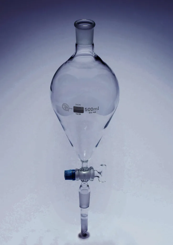 Ampoule à décanter poire, 25 mL, rodage 14/23