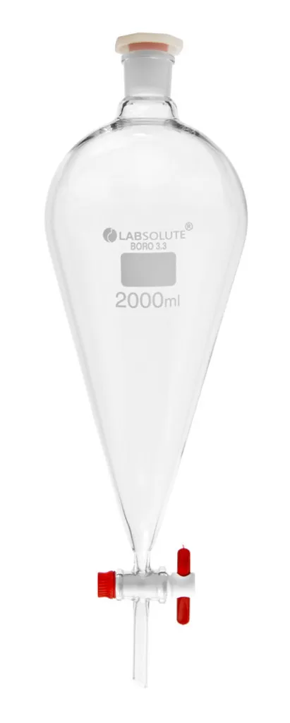 Ampoule Squibb LABSOLUTE, robinet PTFE, rodage CN 29/32, 2 L