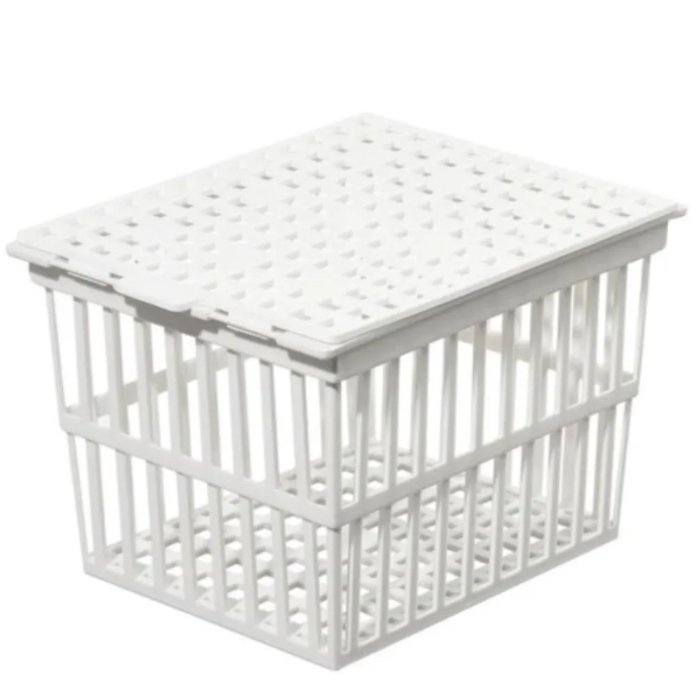 Panier autoclavable Nalgene en PP avec couvercle 104 x 156 x 104 mm