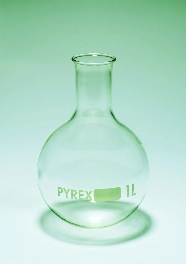 Ballon à fond rond, col étroit, verre PYREX, 50 mL — lot de 10