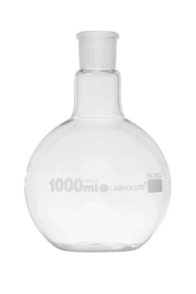 Ballon à fond plat, col rodé 29/32, 1 L