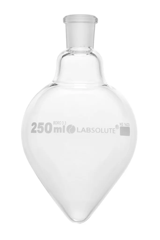 Ballon forme poire, col rodé 14/23, 250 mL