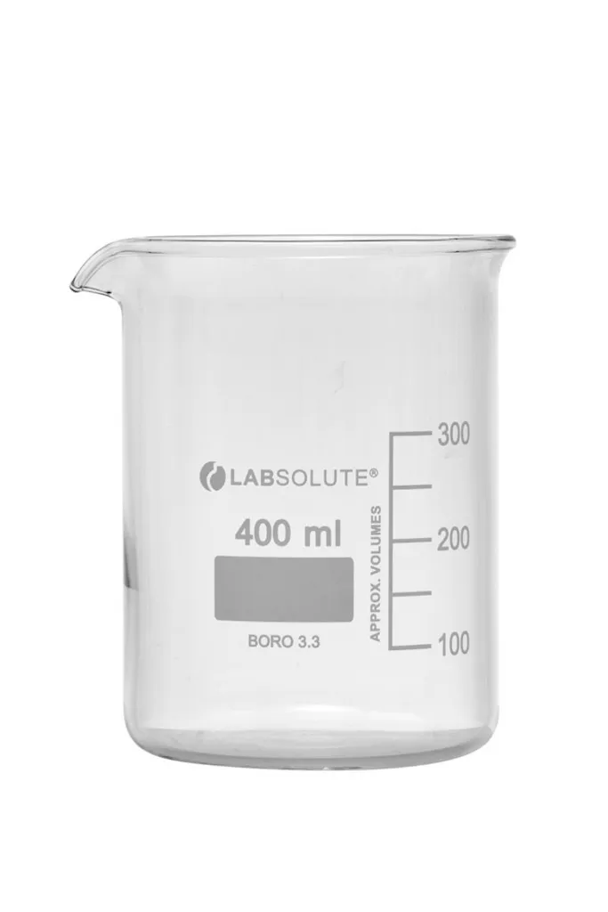 Bécher forme basse en verre borosilicaté gradué, 400 mL — lot de 10