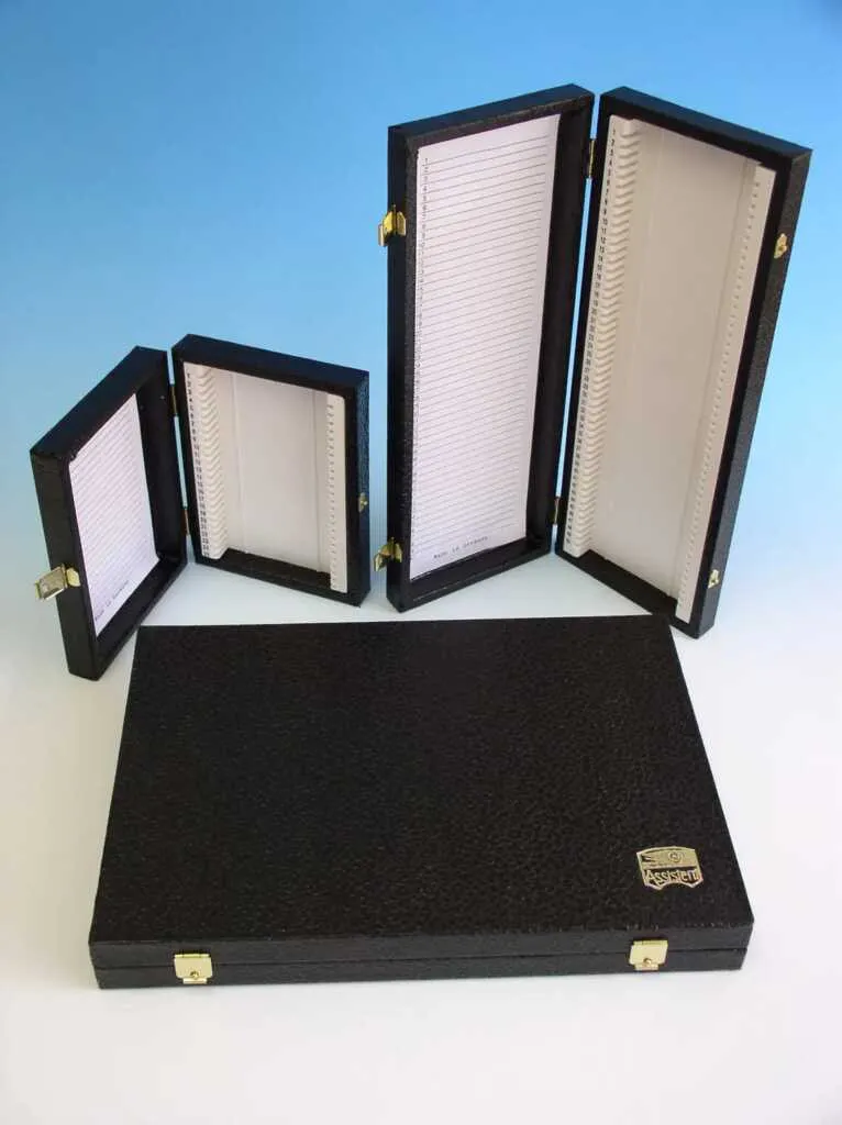 Boîte de rangement en carton, cadre bois, pour 25 lames
