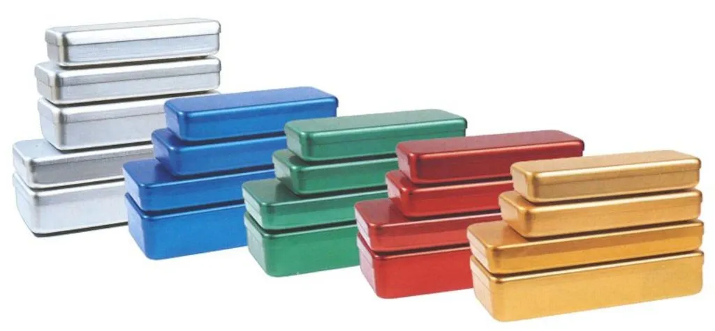 Boîte à instruments en aluminium, 215 x 100 x 50 mm