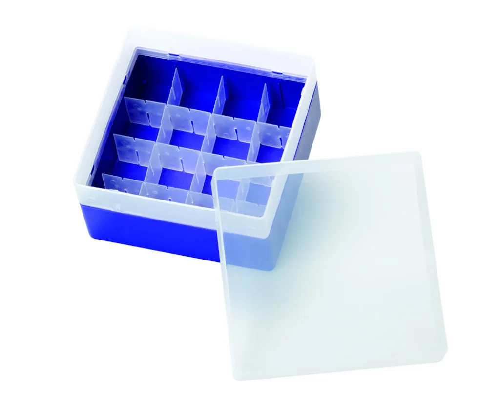 Boîte de rangement en PP violet pour 16 vials EPA de 20 mL