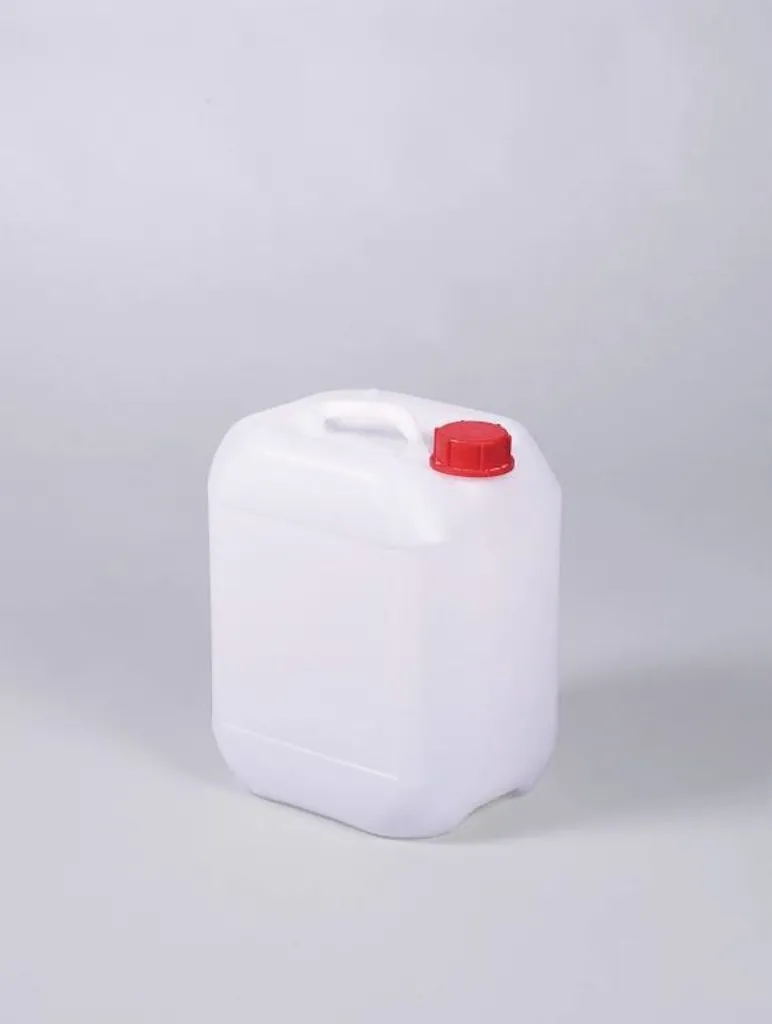 Bidon en HDPE avec bouchon rouge, 10 litres