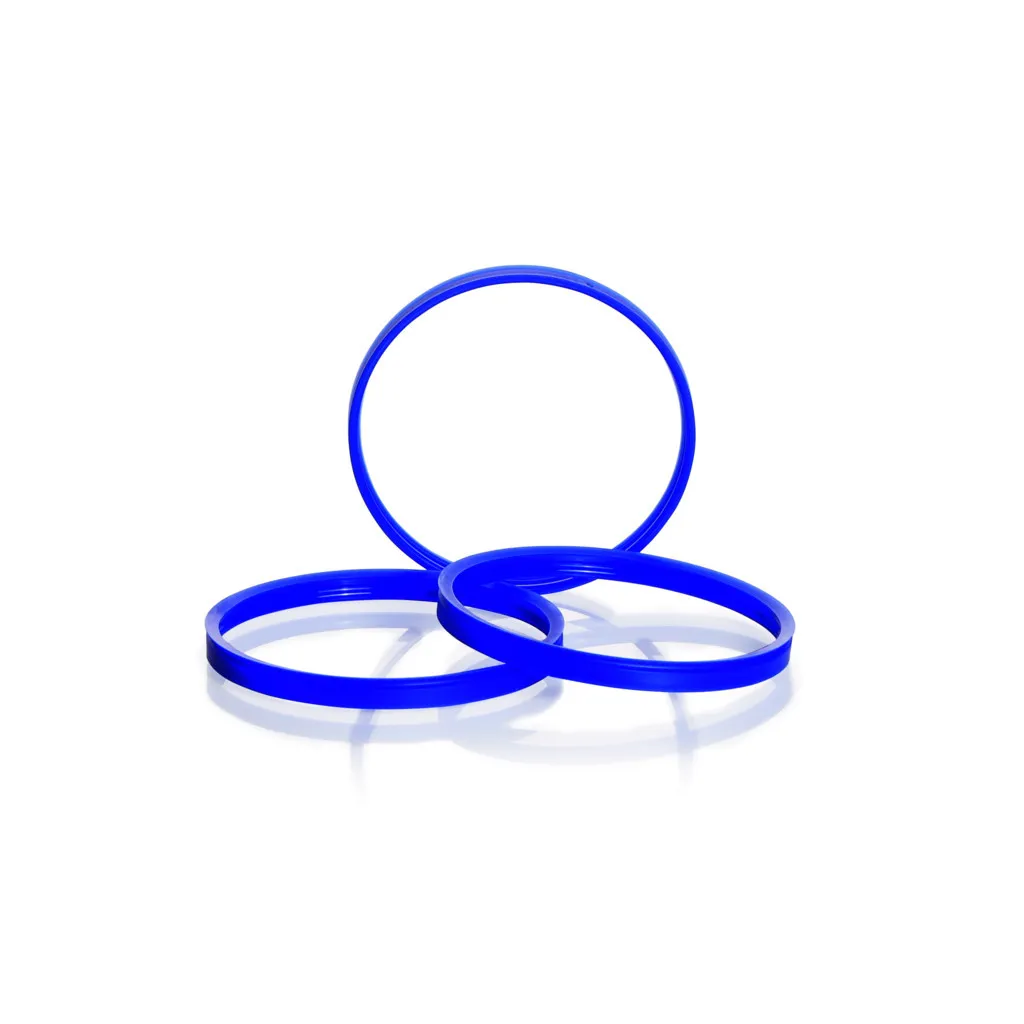 Bague de déversement bleue pour flacon GL 80 — lot de 10