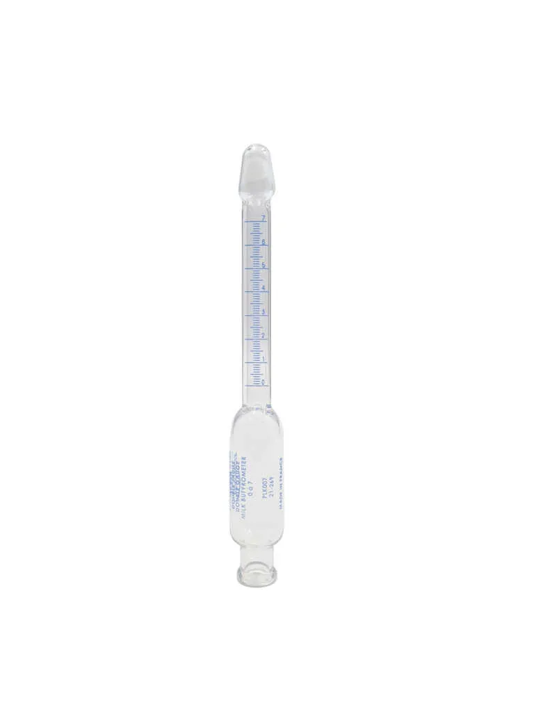 Butyromètre à lait au kilo, échelle 7 % au 1/10 — double jauge