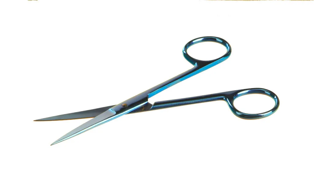Ciseaux droits fins en inox, bouts pointus, 140 mm
