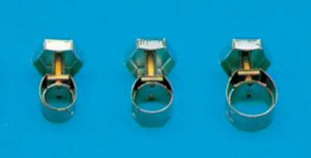 Collier de serrage en nickel chromé, Ø 12-17 mm