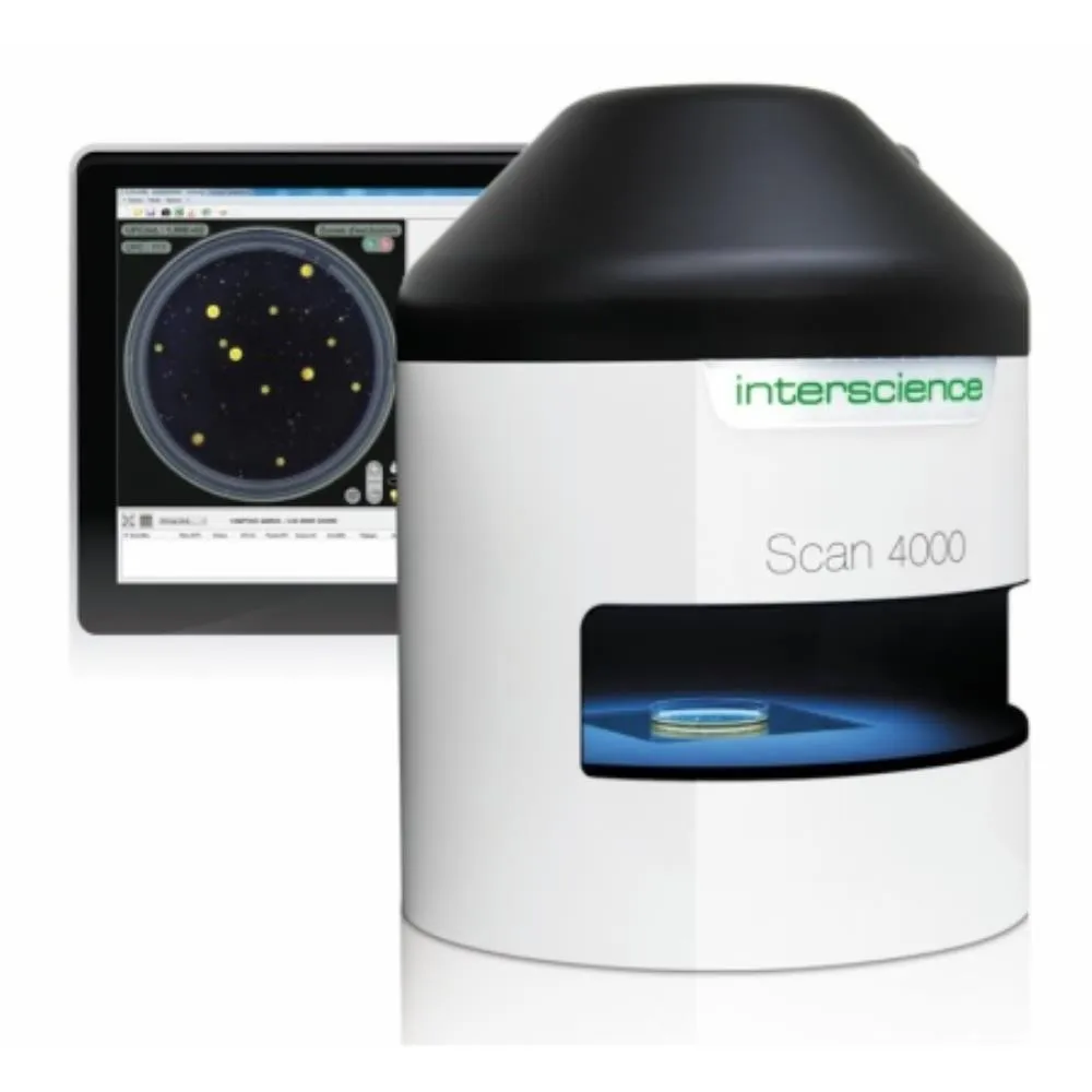 Compteur de colonies HD couleur Interscience Scan 4000, avec lecture des zones d'inhibition