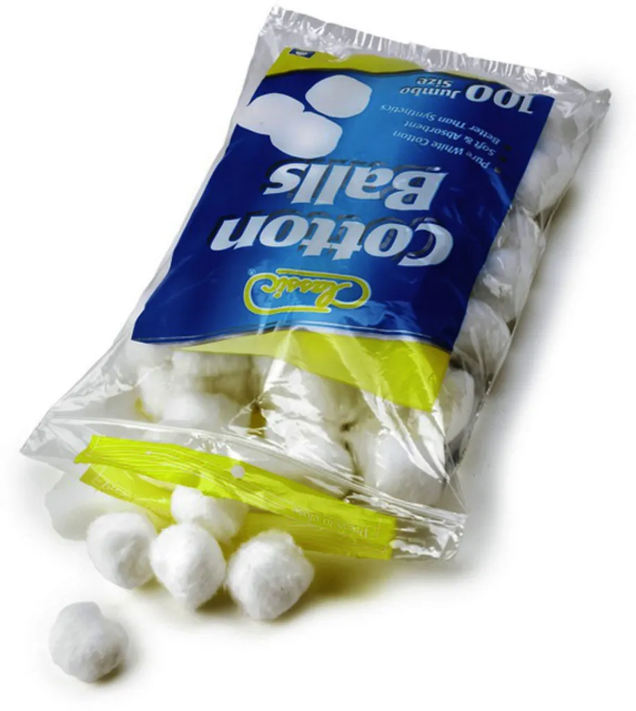 Boules de coton — lot de 100