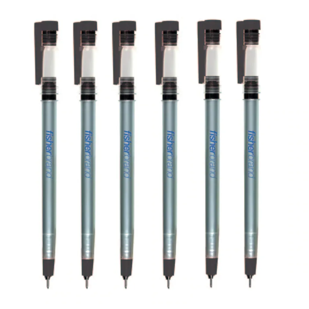 Marqueurs permanents Fisherbrand noir — lot de 6