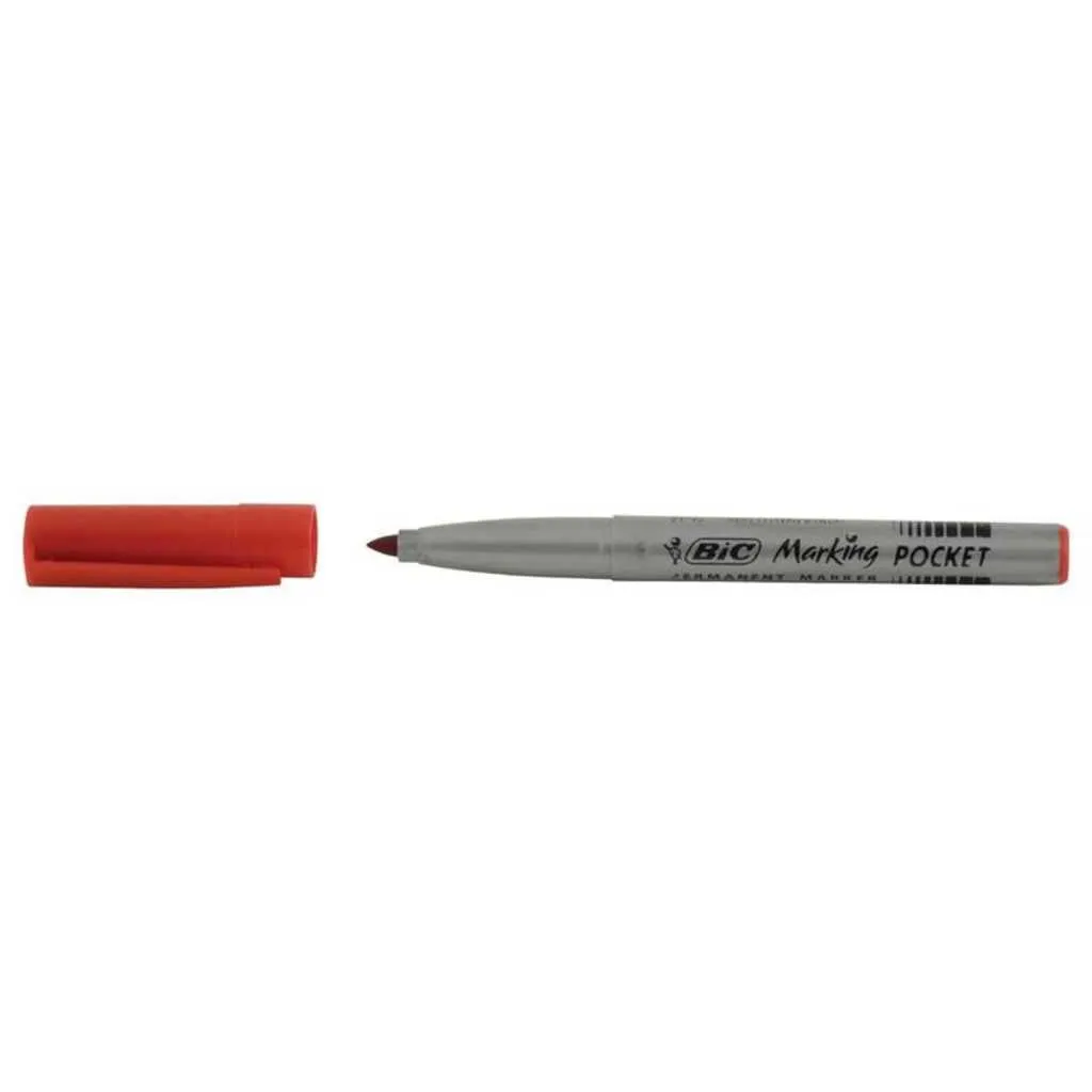 Feutre permanent BIC rouge, pointe fine ogive 1,1 mm