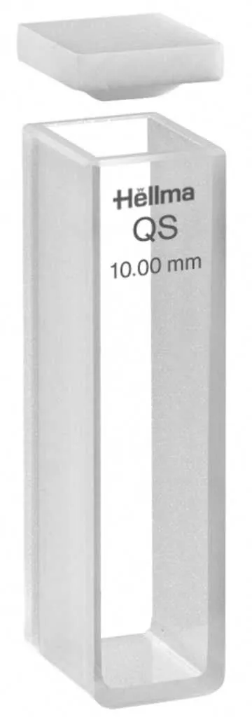 Cuve Hellma en quartz Suprasil, type 100, trajet optique 10 mm, 3 500 µL