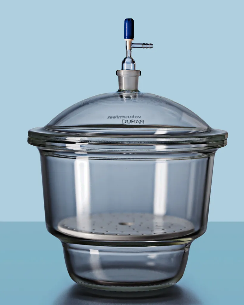 Dessiccateur en verre Duran à robinet, Ø 380 mm