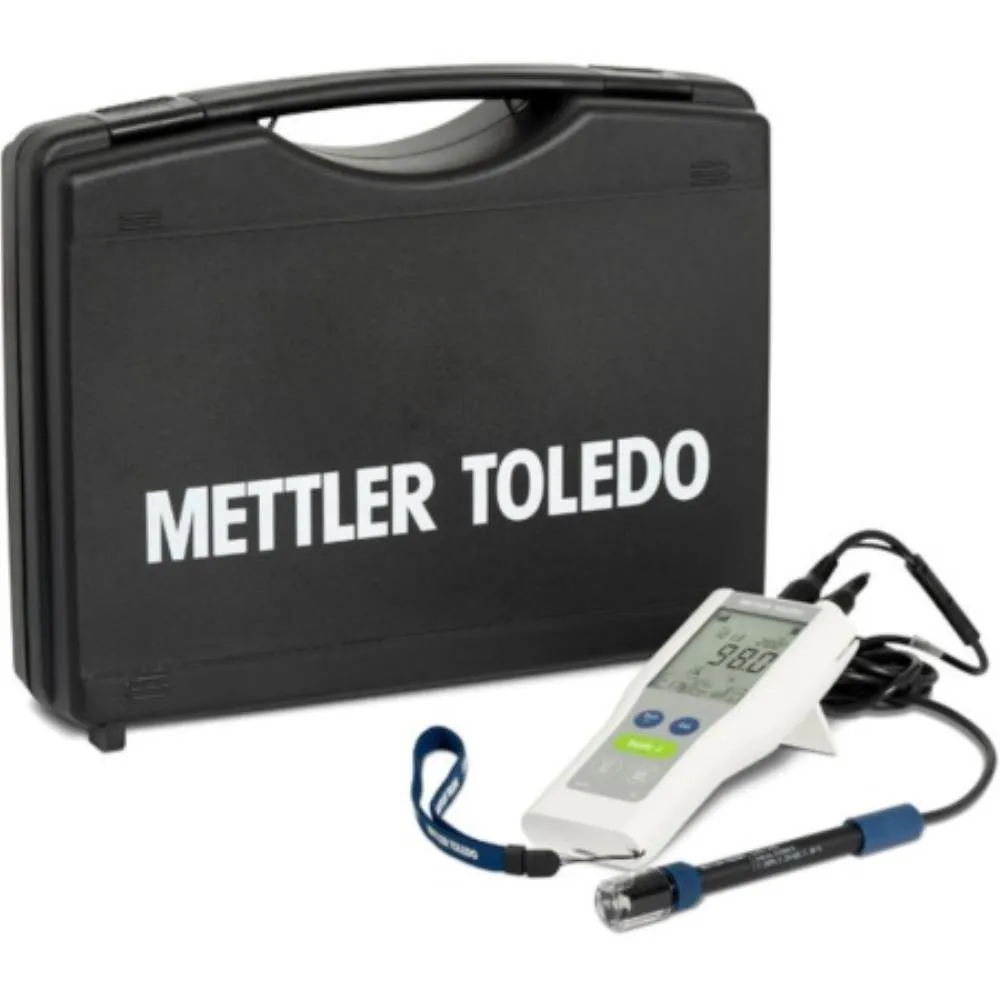 Oxymètre portable Mettler Toledo FiveGo F4 — kit terrain avec capteur LE621 IP67 et mallette de transport