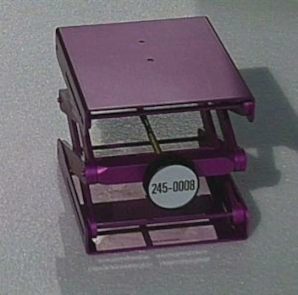 Élévateur de laboratoire en aluminium anodisé, plateau 180 x 216 mm