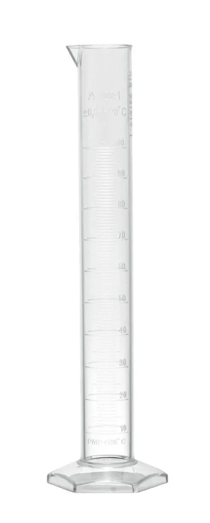 Éprouvette graduée forme haute, classe A, PMP, 100 mL