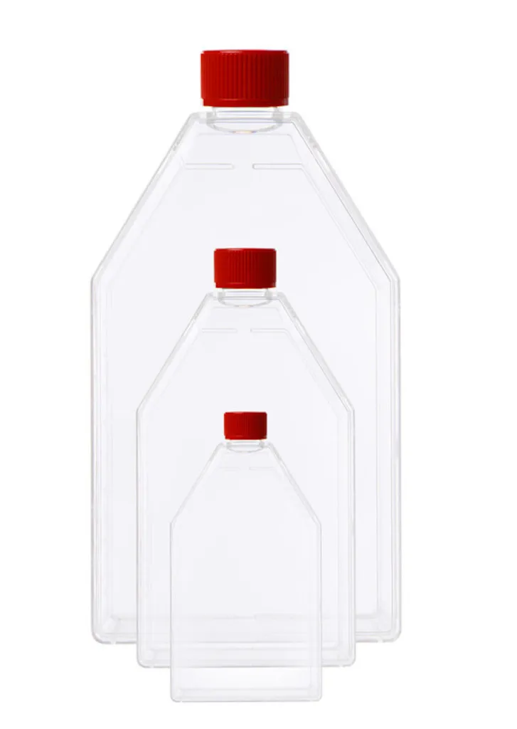 Flacon de culture cellulaire LABSOLUTE, 25 cm², stérile — lot de 200 (10 sachets de 20)