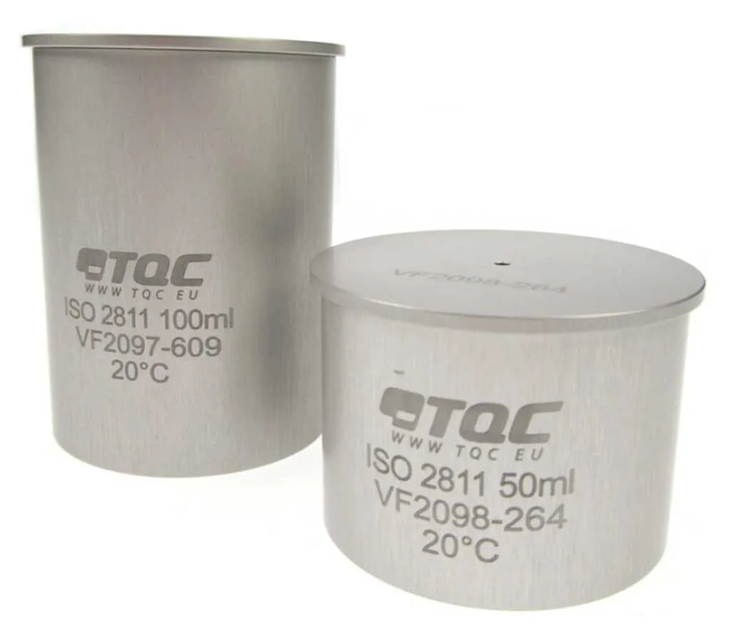 Pycnomètre en inox calibré, 50 mL (ISO 2811, ASTM D1475)