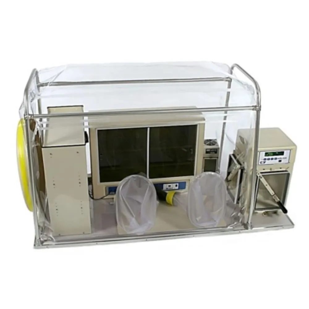 Chambre anaérobie Coy Type A, vinyle souple, gantée intégralement, sas automatique, chauffée