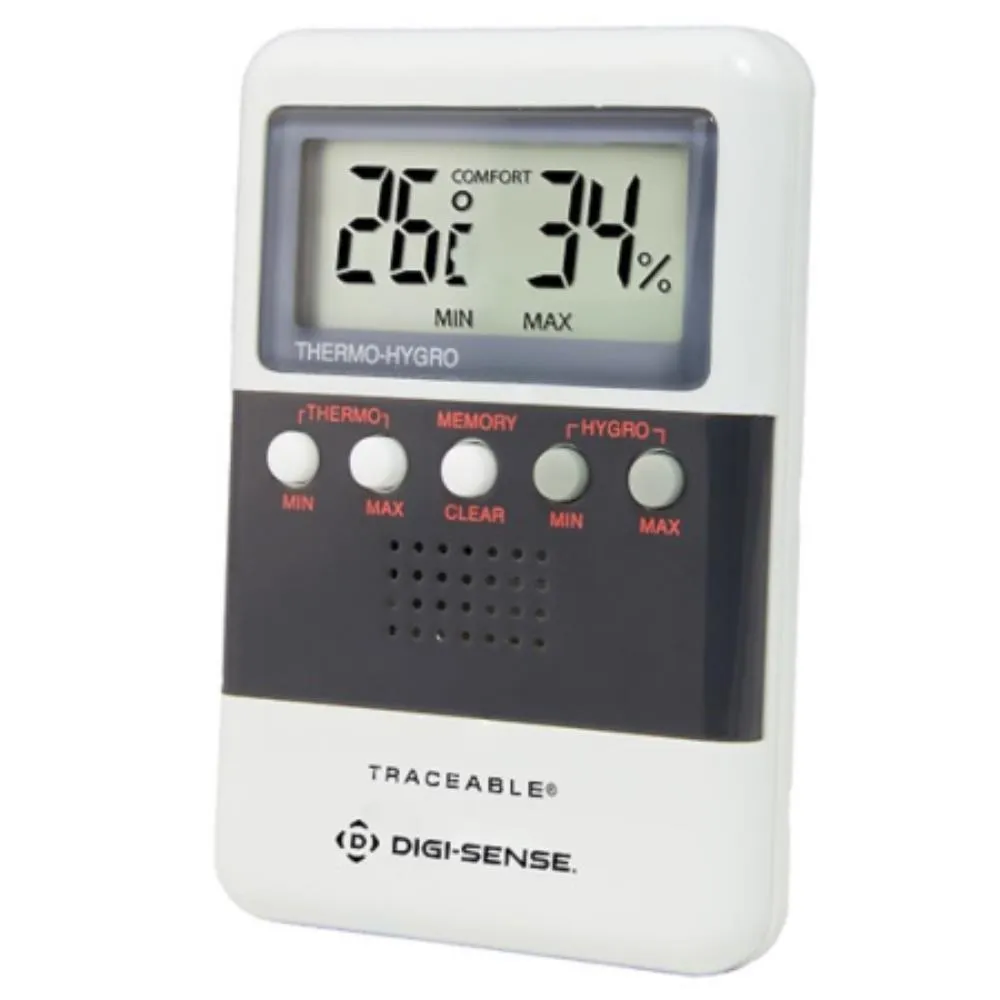 Thermo-hygromètre Traceable à fonction Min/Max avec certificat d'étalonnage