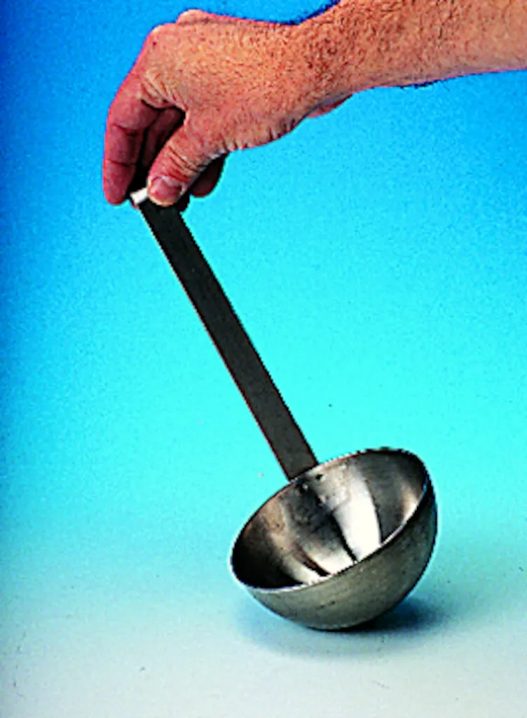 Louche à mouler en inox sans bec, Ø 80 mm, 135 mL