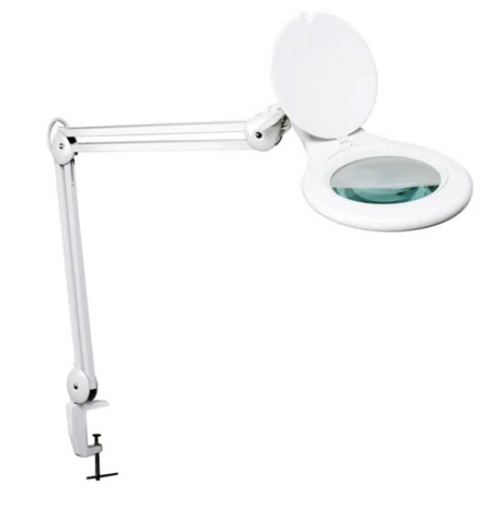Loupe éclairante sur bras articulé, x2,25 — 81 LED