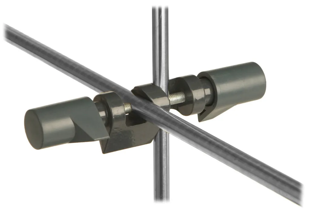 Noix de serrage double en aluminium, diamètre 5-22 mm, angle 90°