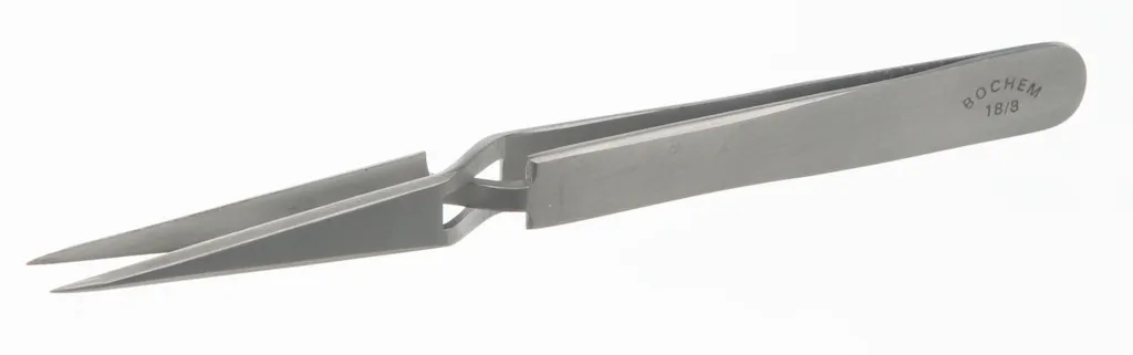 Pince de précision en inox, bouts pointus, 120 mm