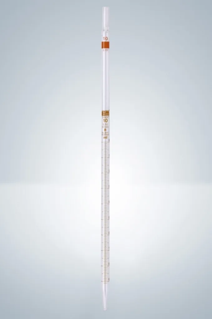 Pipette graduée Hirschmann en verre AR-Glas, ambrée, type 3, classe B, 5 mL — lot de 12
