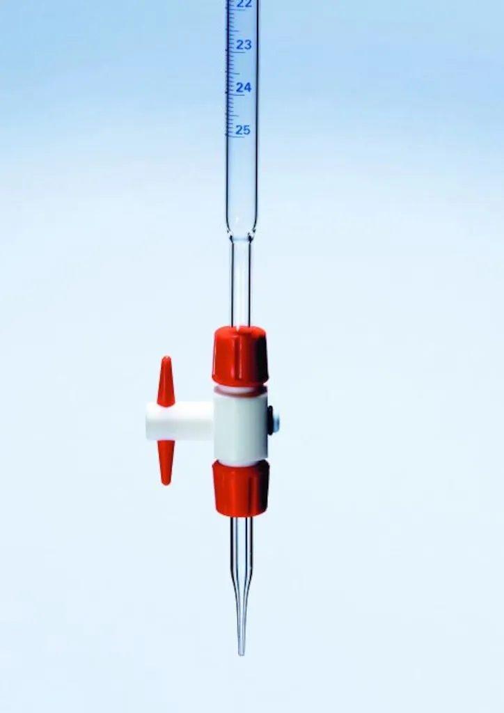 Robinet de rechange en PTFE pour burettes 10-25-50 mL