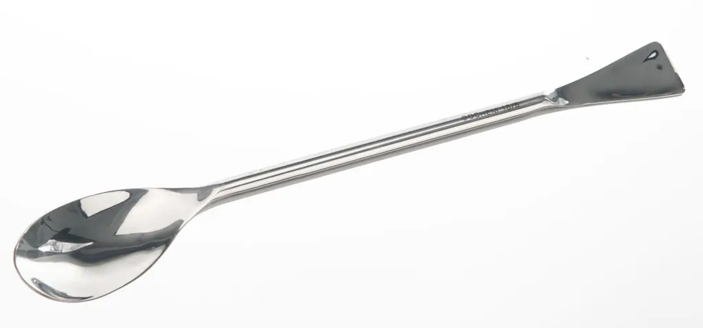 Cuillère-spatule en inox, longueur 250 mm, Ø 8 mm