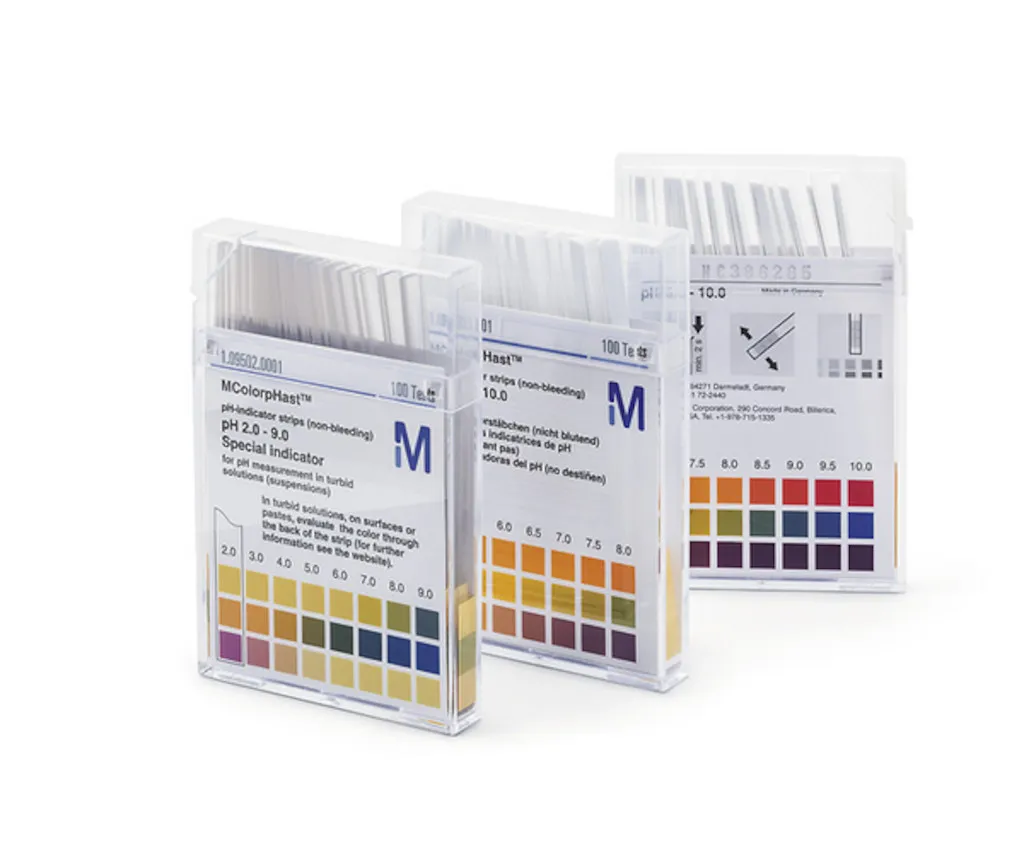 Papier indicateur pH 5,2-7,2 spécial viandes — pack de 100