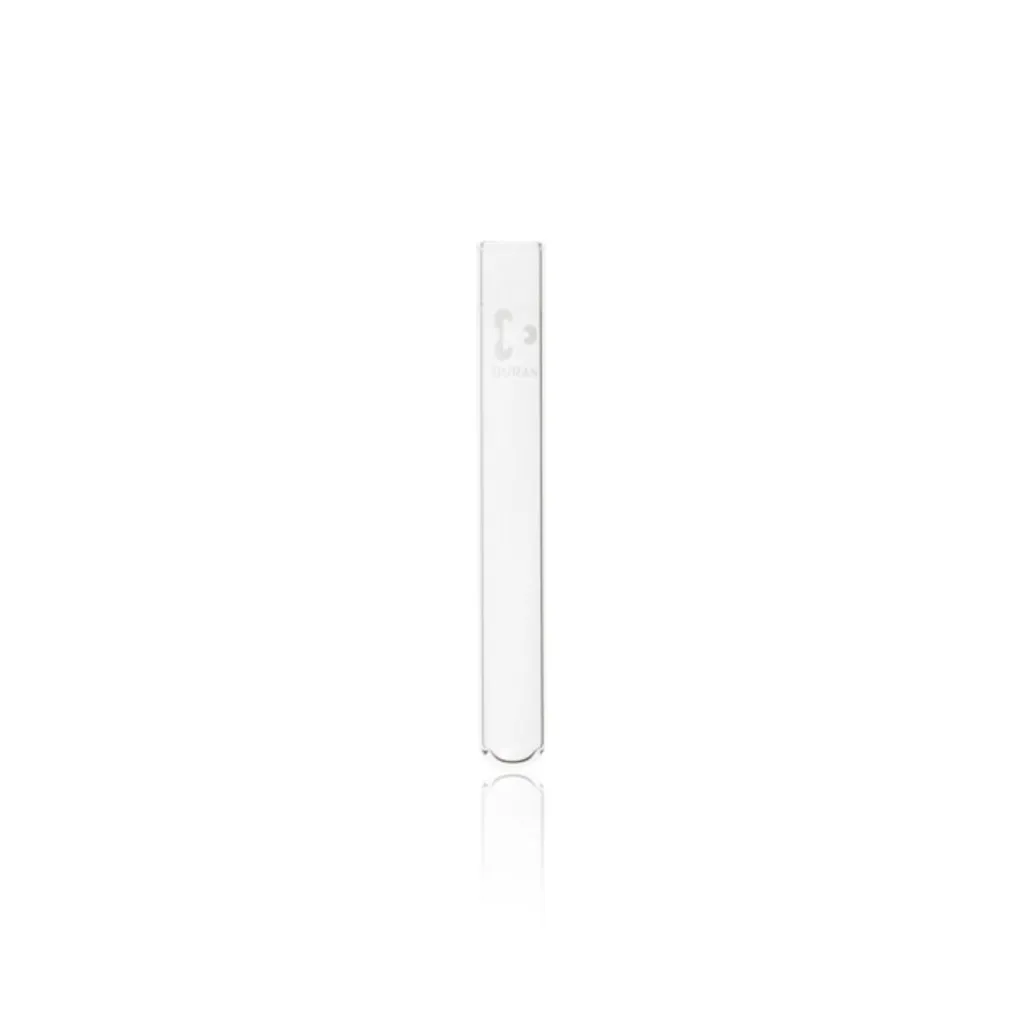 Tube à essai en verre Duran, bord droit, 9 mL — lot de 100