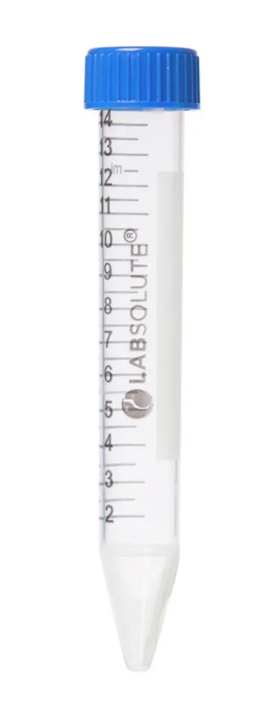 Tube à centrifuger en polypropylène, fond conique, non stérile, 15 mL — lot de 500