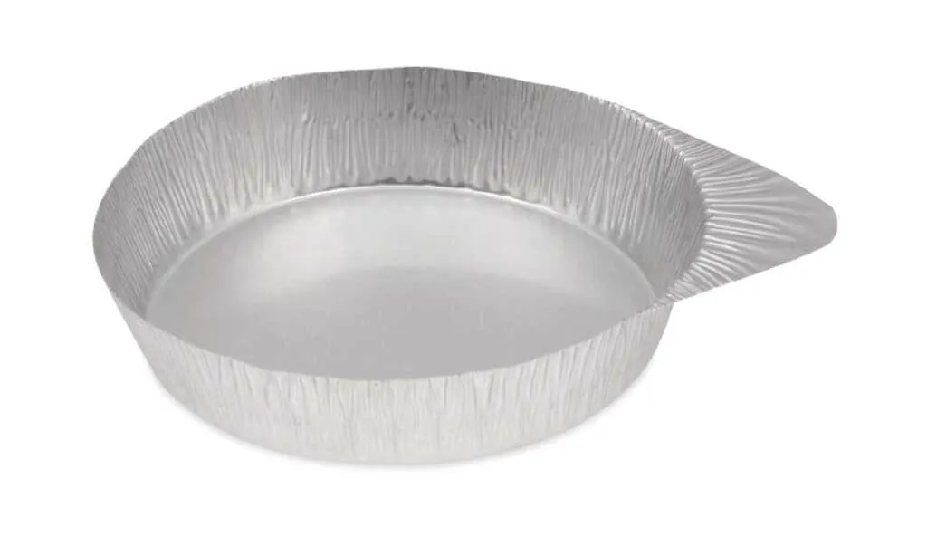 Coupelle de pesée ronde en aluminium avec poignée, Ø 57 mm — lot de 100