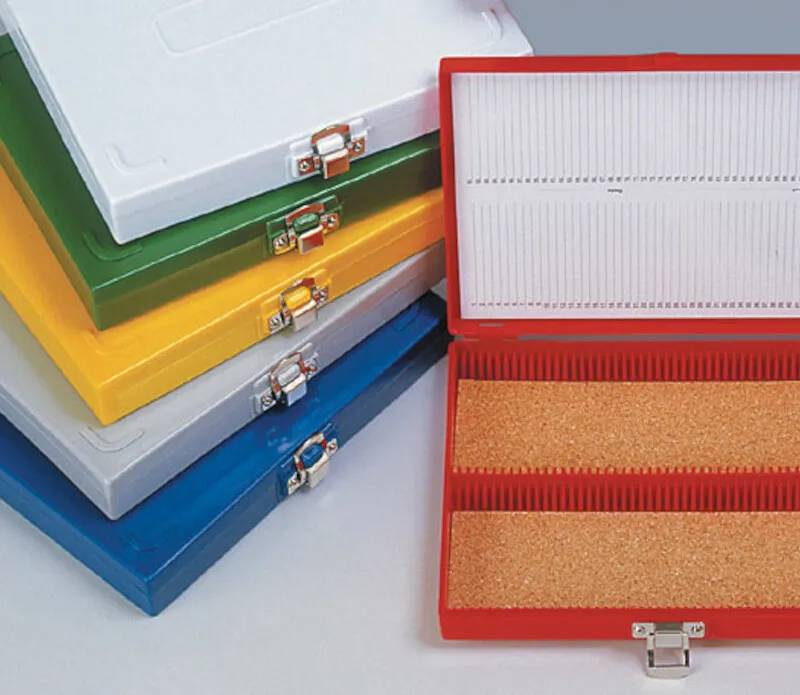 Boîte de rangement pour 100 lames, jaune