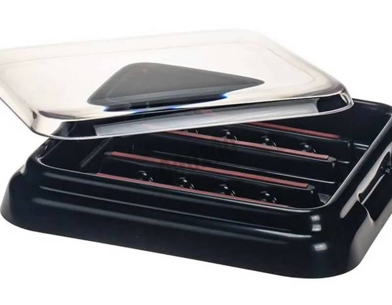 Plateau de coloration pour 10 lames, avec couvercle transparent