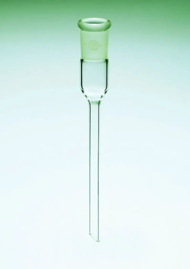 Allonge droite de recette en verre Pyrex, rodage femelle 19/26, 180 mm