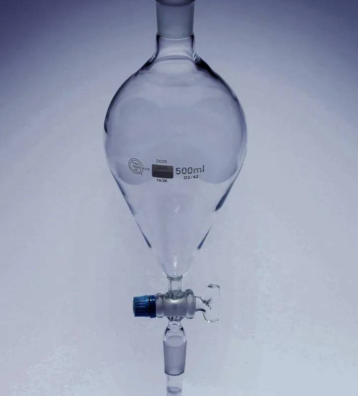 Ampoule à décanter poire, 25 mL, rodage 14/23