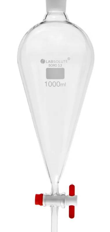 Ampoule Squibb LABSOLUTE, robinet PTFE, rodage CN 29/32, 1 L