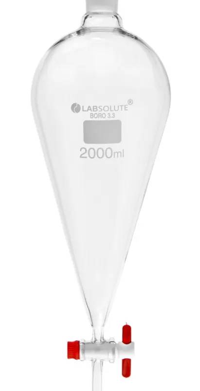 Ampoule Squibb LABSOLUTE, robinet PTFE, rodage CN 29/32, 2 L