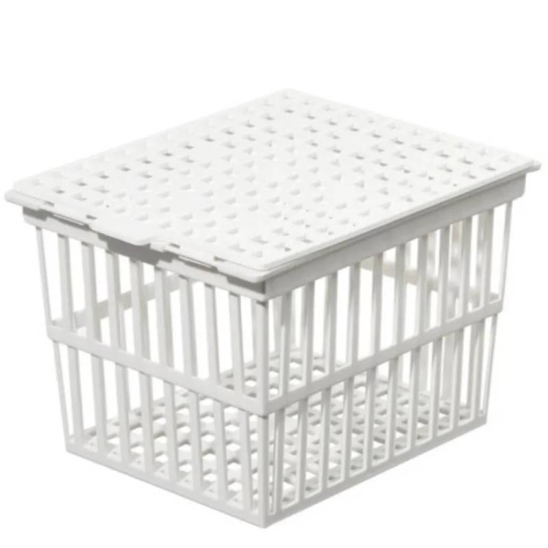 Panier autoclavable Nalgene en PP avec couvercle 104 x 156 x 104 mm
