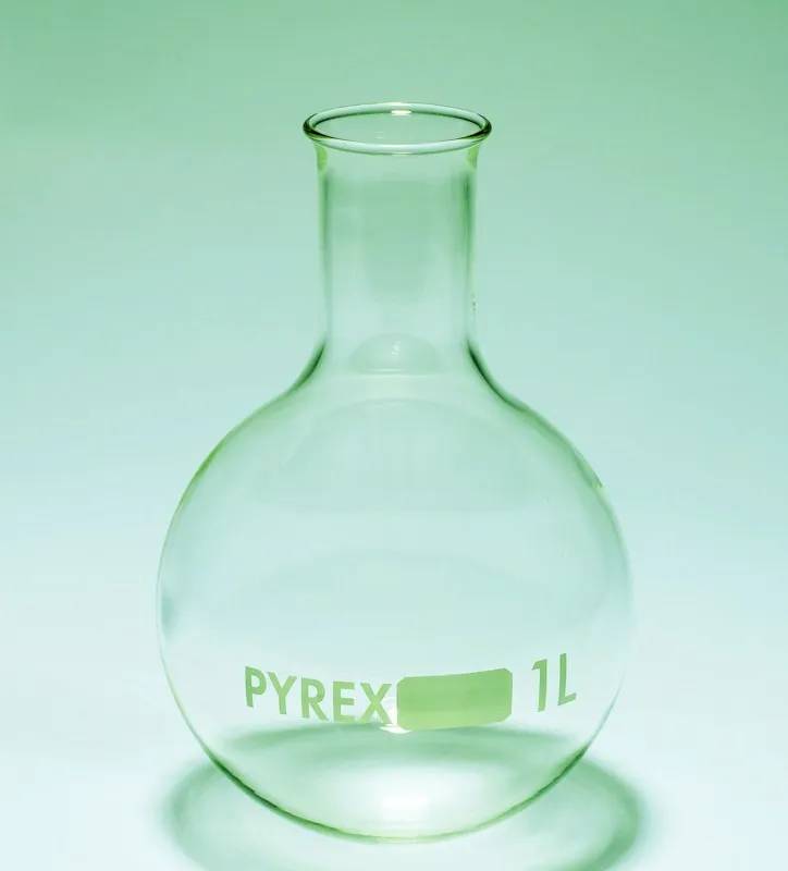 Ballon à fond rond, col étroit, verre PYREX, 50 mL — lot de 10